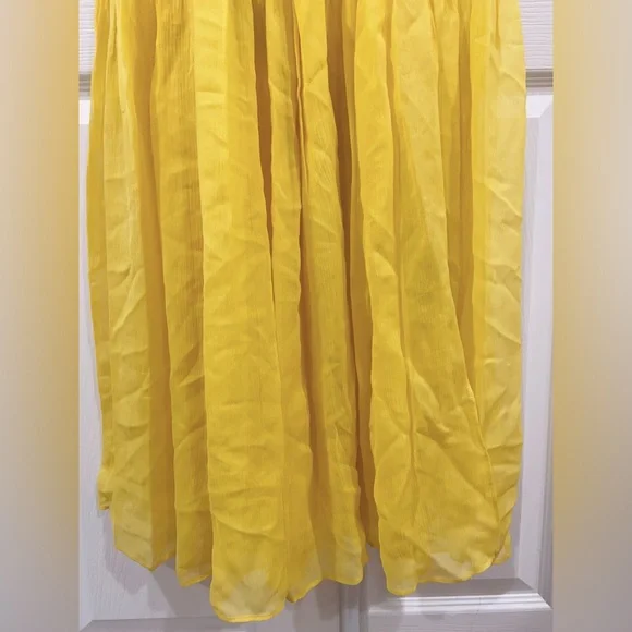 NWT $698 Veronica Beard Women's Yellow Florencia Silk Tiered Gown Dress - Picture 11 of 11